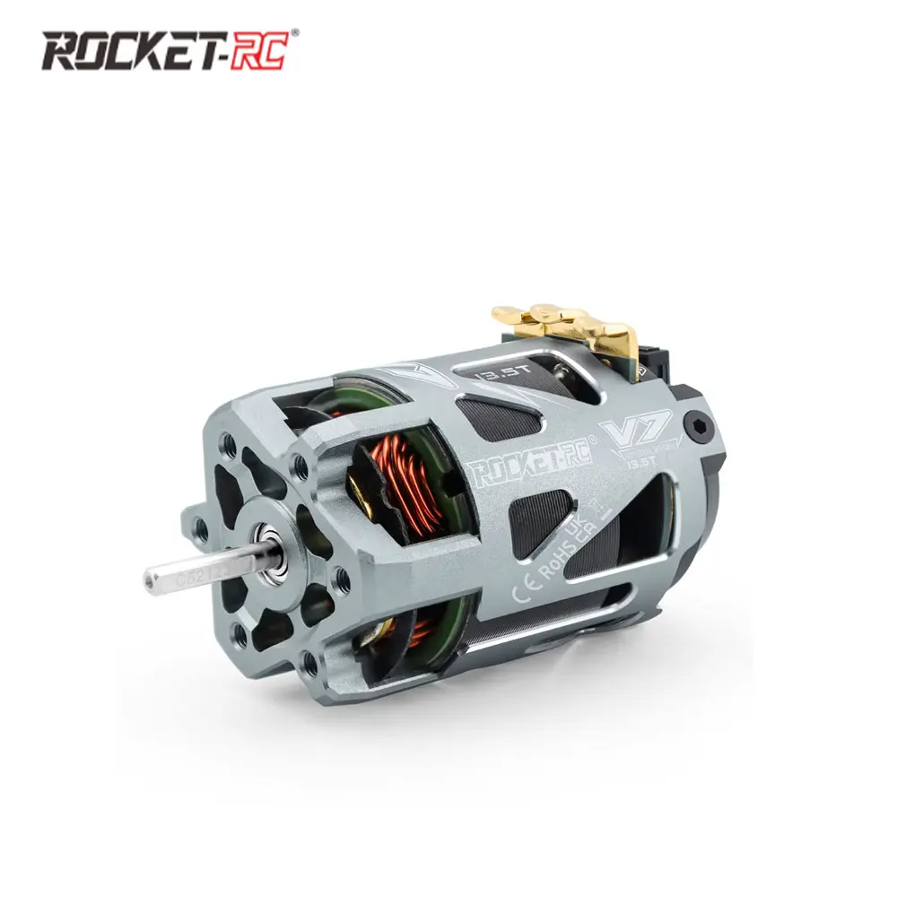 Rocket-RC 540 V7 3.5T 5.5T 7.5T 10.5T 13.5T 17.5T 21.5T Sensored Brushless Motor 3.175mm Shaft for 1/10 RC Race Drift Car Part