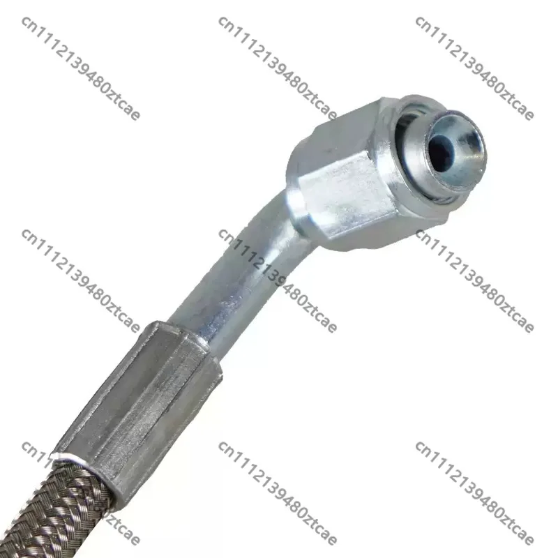 Universal 90 Degree Turbocharger Fitting, Stainless Steel Fuel Supply Oil Pipe, Inlet Outlet Return Oil Line for Auto Turbo