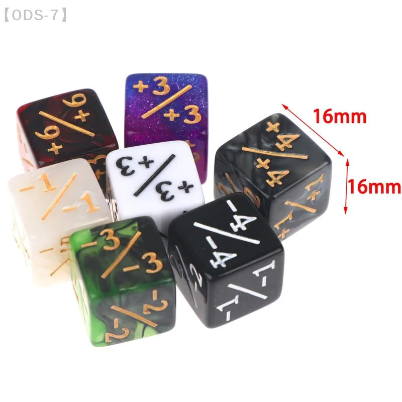 [ODS-7]10Pcs DND Plus1 Minus1 Dice Set Positive Negative Tokens for Magic Gathering Tabletop RPG Games【WO】