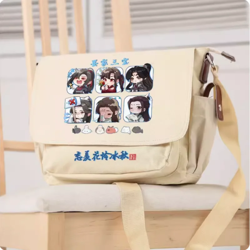 Anime Lan Wanji Wei Wuxian Rabbit Crossbody Canvas Bags School Bag Unisex Messenger Bag Fashion Shoulder Bag 2240