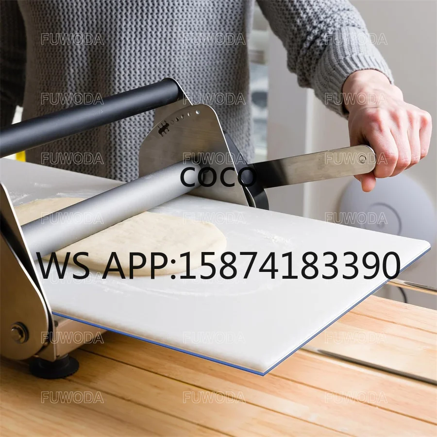 Manual Dough Sheeter Roller Pizza Pastry Making Machine for Flour Corn Dough Processing