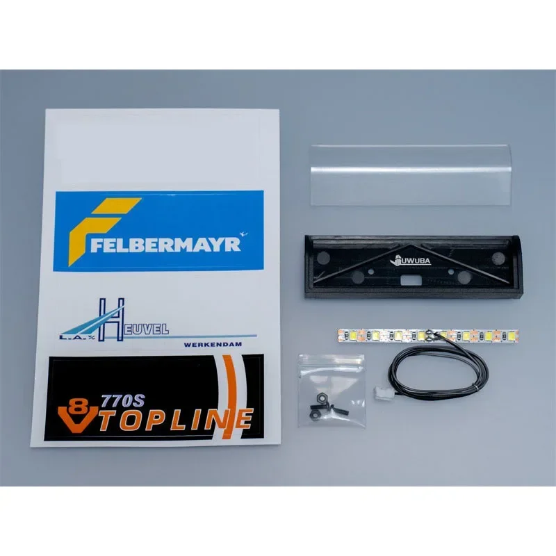 LED จําลองกล่องไฟ Visor สําหรับ 1/14 Tamiya RC รถบรรทุก SCANIA 770S 56368 VOLVO FH16 BENZ 3363 MAN รถ