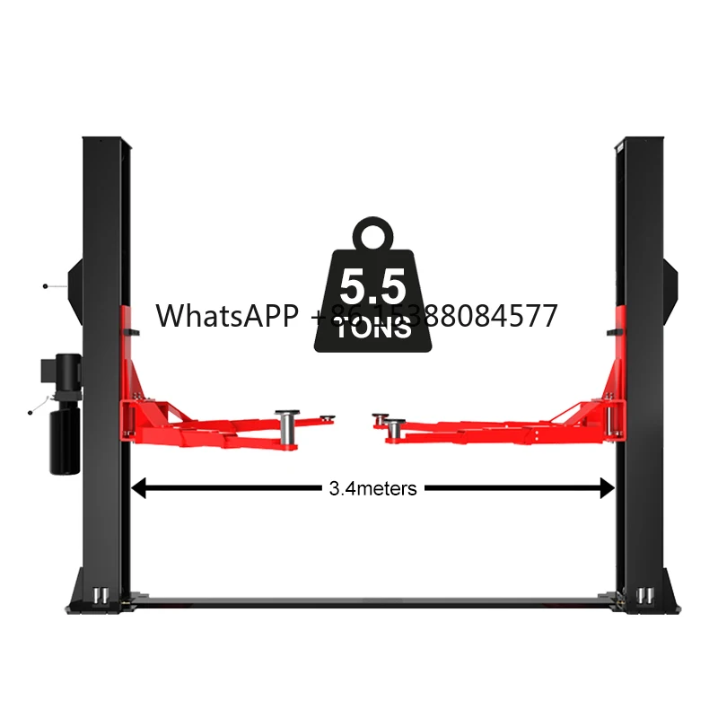 

Heavy Hydraulic 2 Post Car Lift With 5.5Tons Lifting Capacity