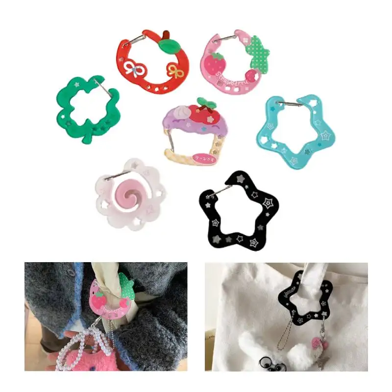 الإبداعية لطيف الاكريليك حلقة تسلق تسلق مشبك عالية الجمالية قيمة حقيبة قلادة هدية المفاتيح على ظهره كتيب ديكور