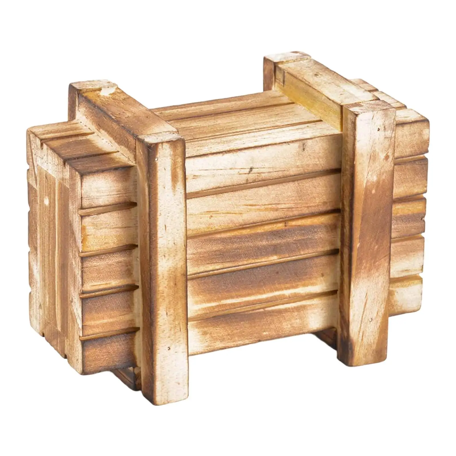 Caja Decorativa de Madera para Coche RC Crawler 1/10, Caja de Madera Pequeña para Reparación