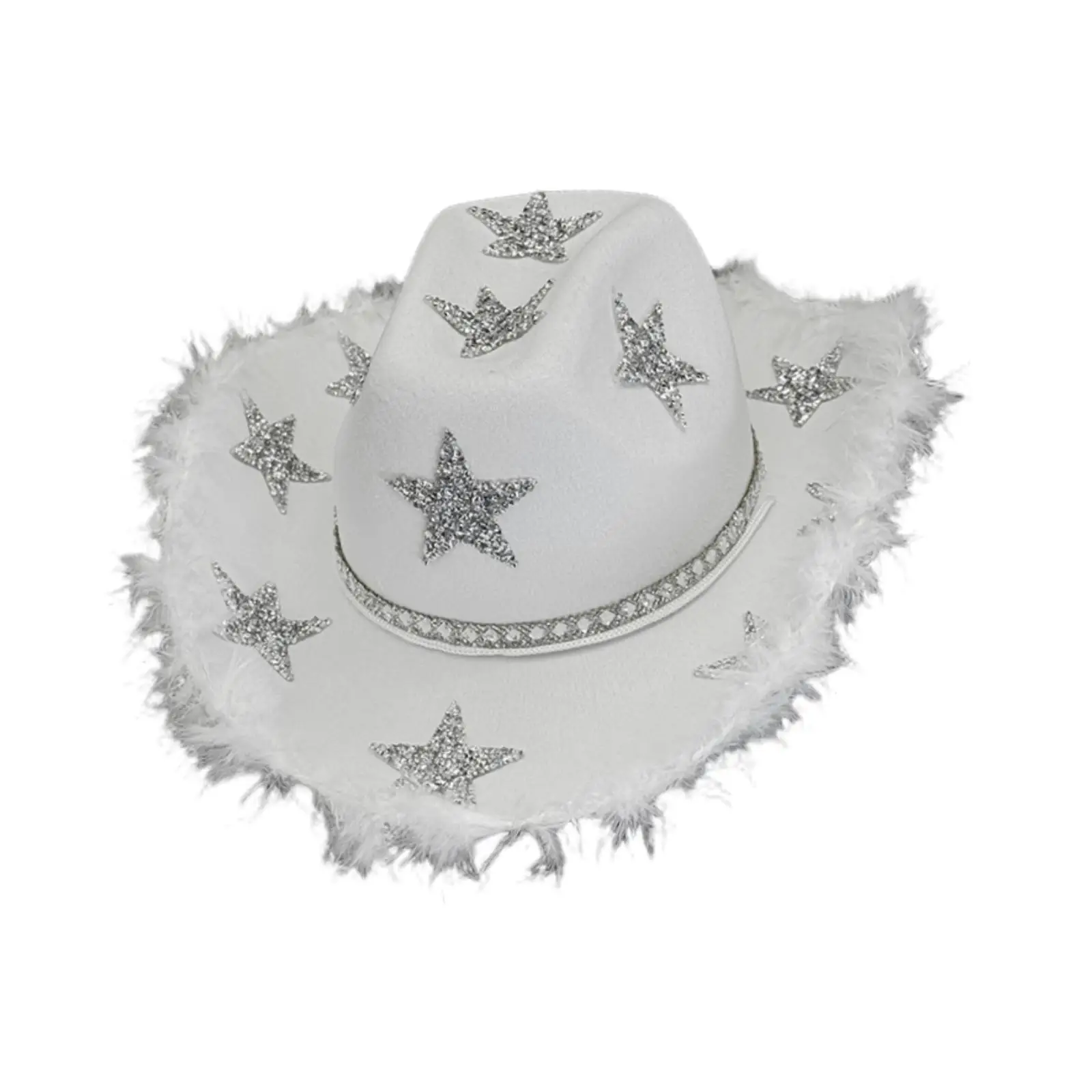 قبعة راعية البقر ذات حافة واسعة، قبعة راعية البقر العصرية لحفلات الهالوين الواحدة