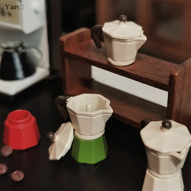 1/12 Dollhouse Simulation Coffee Machine Model Dollhouse Kitchen Decor Toys Dolls House Accessories offee Maker