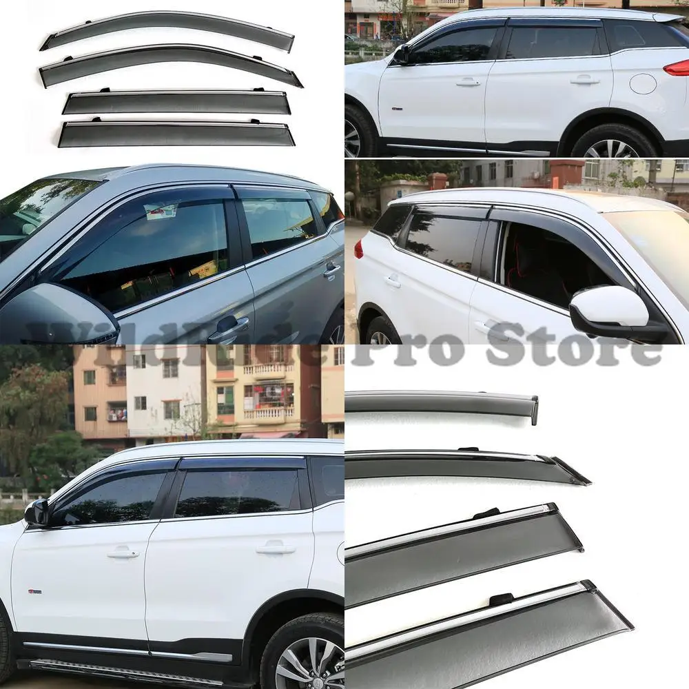 

1 set suitable for Geely Boyue rain visors Boyue X window rain guards Boyue Pro plastic injection rain deflector drop shipping