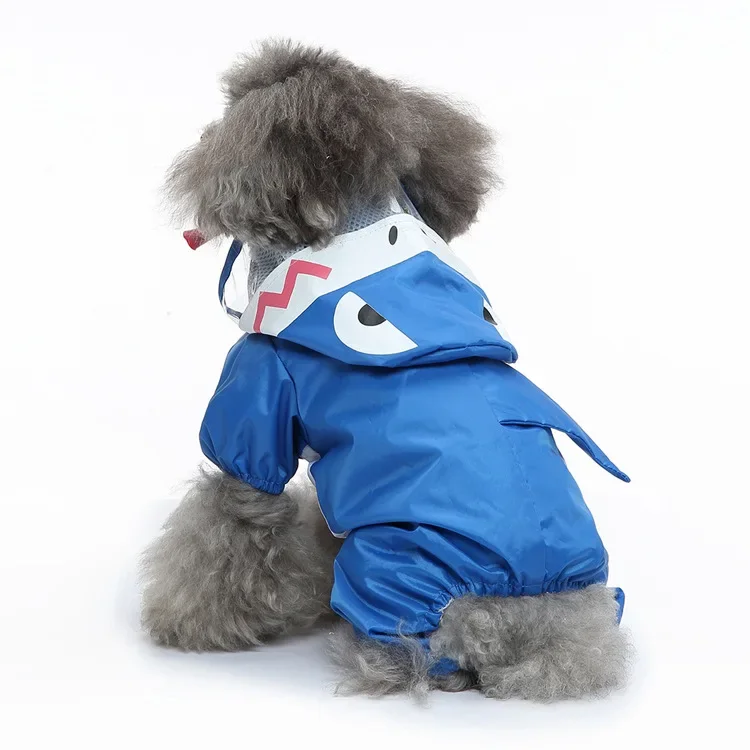 MEIQIPETBABY strawberry dog raincoat universal reflective pet raincoat dog outdoor poncho