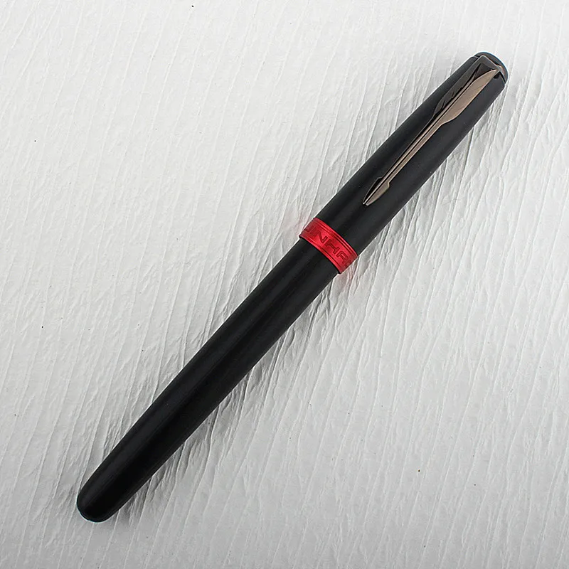 

High Quality JinHao 75 Fountain Pen Matte Black Red Feather Arrow Gun Gray Bending Stationery Office Supplies