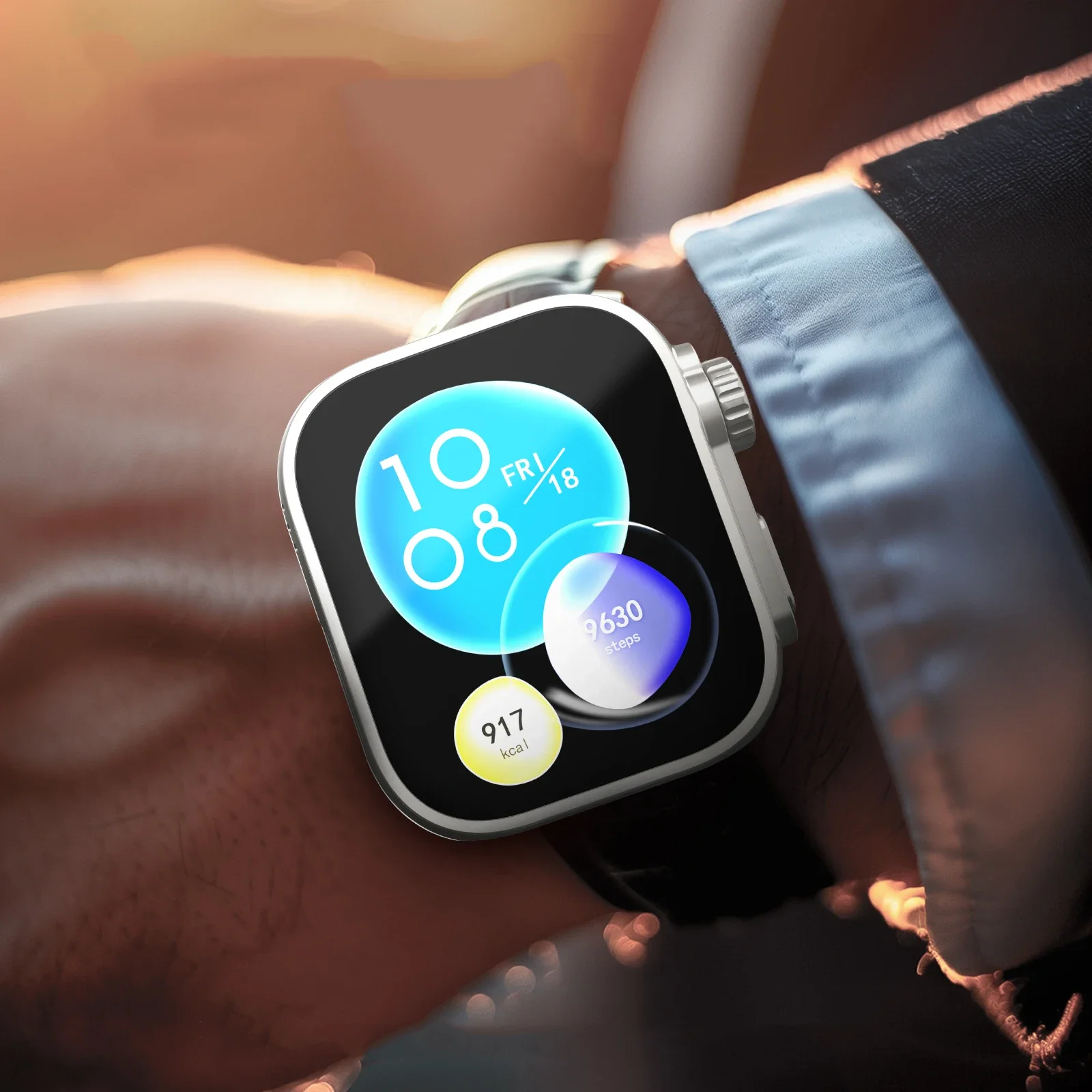 Custodia per PC di classe + per Huawei Watch Fit 3 Accessori aggiornamento a ultra 2 Protezione schermo antigraffio completa per Huawei Fit3