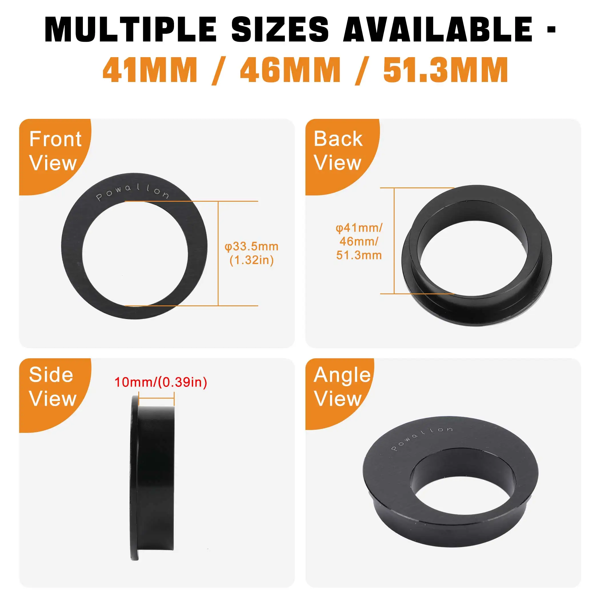 EBike Bottom Bracket Adapters, BB Adaptors to Convert Incompatible Bottom Bracket for use W/ TSDZ2 and Bafang BBS Mid Drives
