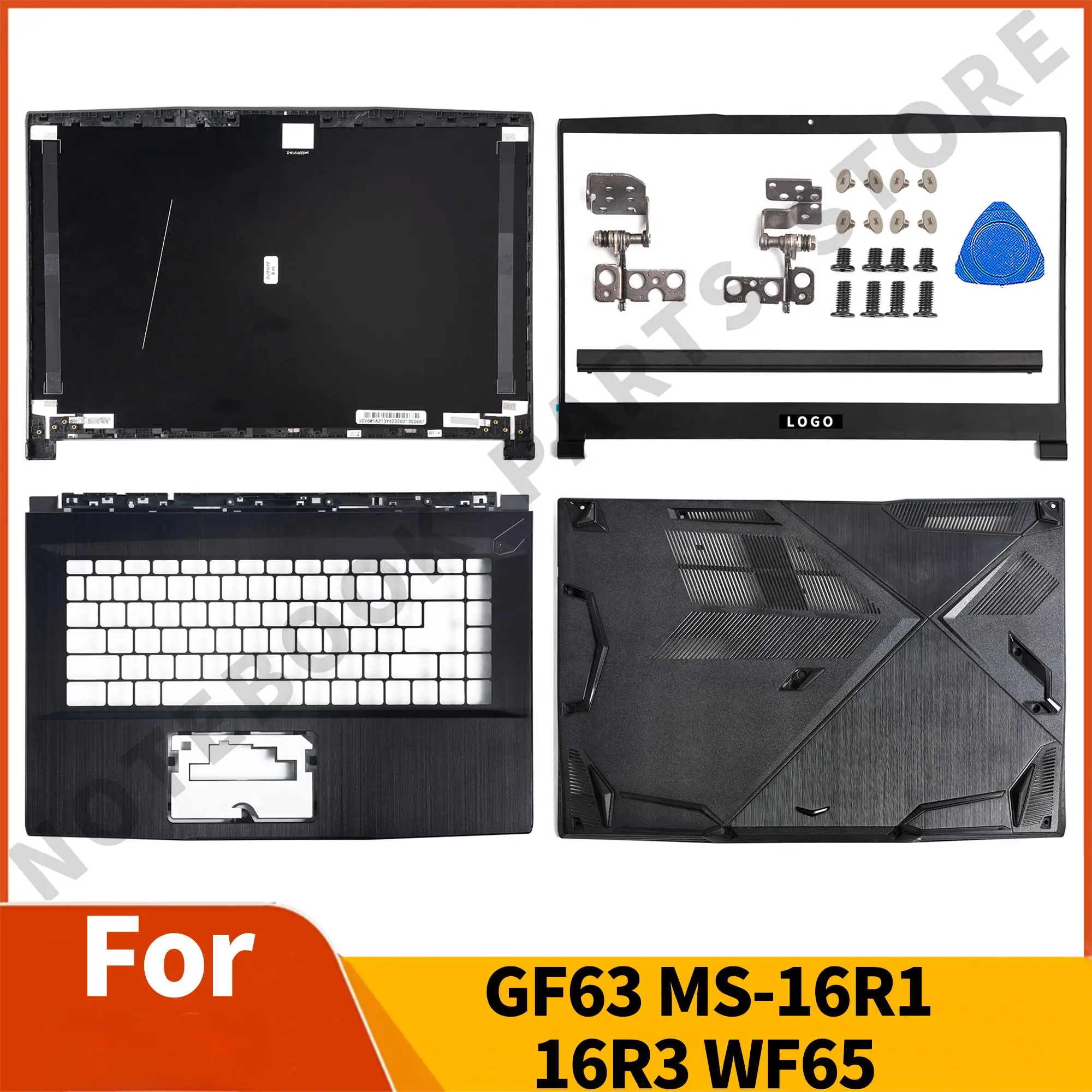 

New Parts For GF63 8RC 8RD MS-16R1/16R2/16R3/16R4/16R5 Rear Lid TOP Case Laptop LCD Back Cover/Bezel/Palmrest/Bottom/Hinges