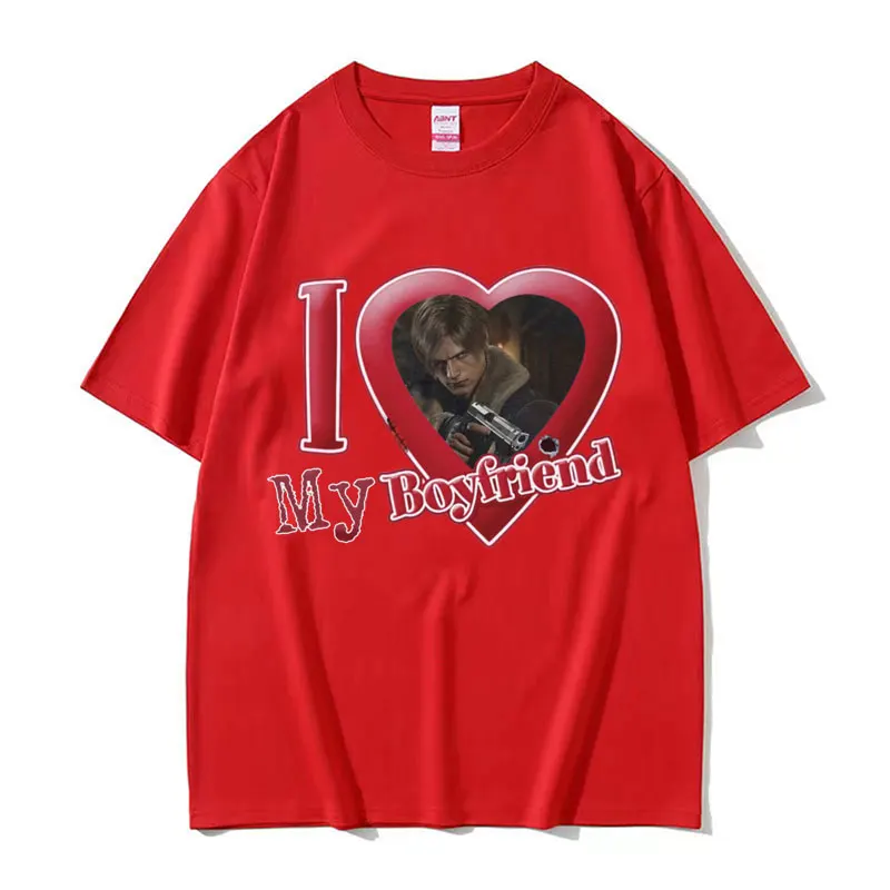 Limited Leon S. Kennedy ''I Love My Boyfriend'' Graphic T-shirts