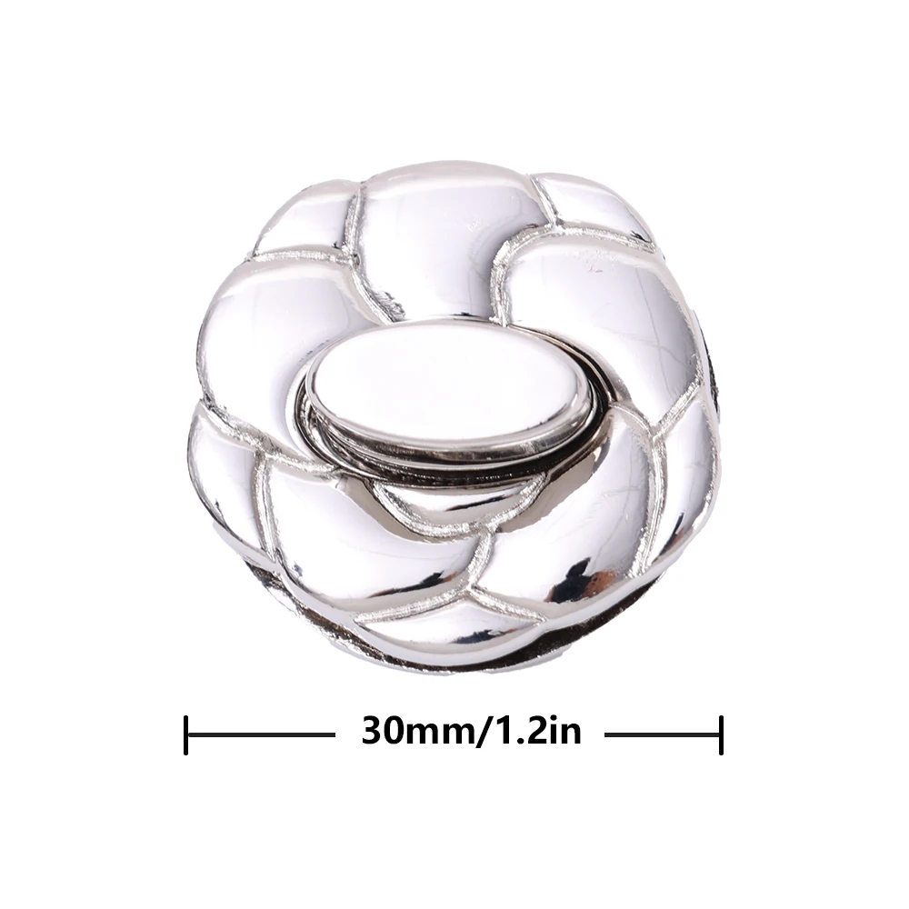Flower Shape Metal Clasp Locks para DIY Making Craft, Catch Thumb Lock, Purse Buckle Fasteners, Wallet Buckle
