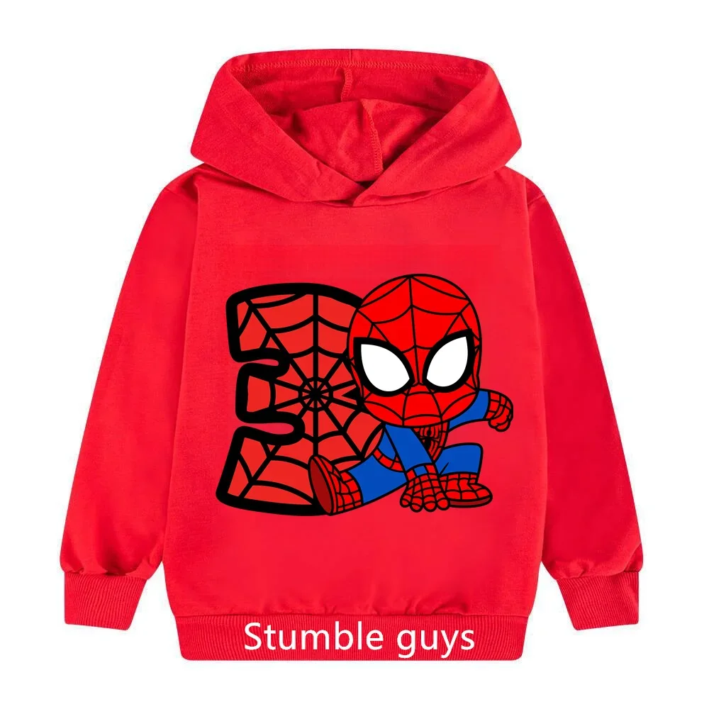 Children\'s Spiderman Hoodie Kids Clothes Girls Clothing Baby