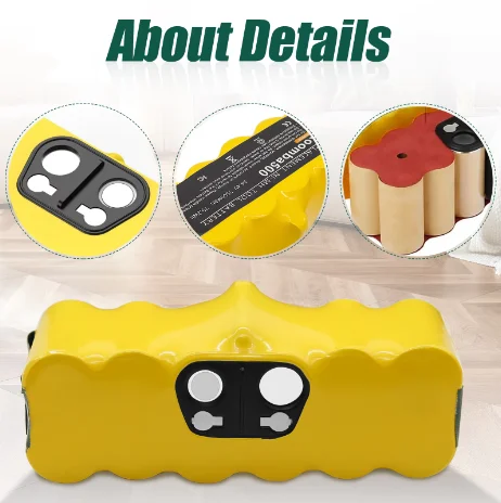 

12800mAh Battery 14.4V for iRobot 500 600 700 800 900 Series Battery for iRobot Roomba 14.4V 620 650 770 780 580