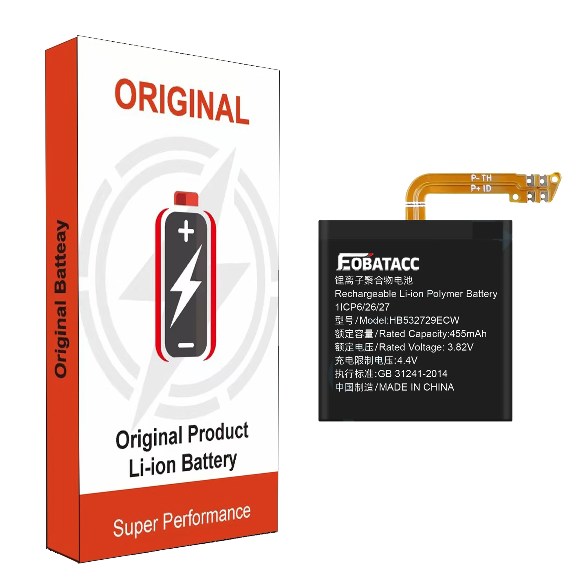 2025 Years HB532729ECW 455mAh High Capacity Battery For Huawei Watch GT2 46MM Watch GT3 46MM JPT-B19 JPT-B29 + Free Tools