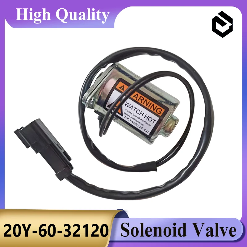 20Y-60-32120 Solenoid Valve for Komatsu PC200-7 PC220-7 Excvator Parts