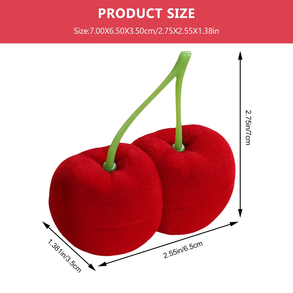 صندوق مجوهرات كرز الوبر ذو سطح أملس صندوق تخزين الأقراط لمنظم المجوهرات بجانب السرير ومنظم الأقراط الرقيقة