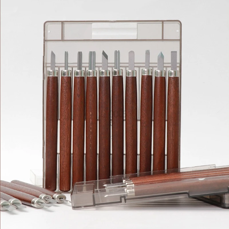 

Novice Specific Seal Carving Knife Set Gypsum Paper Fruit and Vegetable Carving Tool High Precision Handicrafts Woodcut Knife