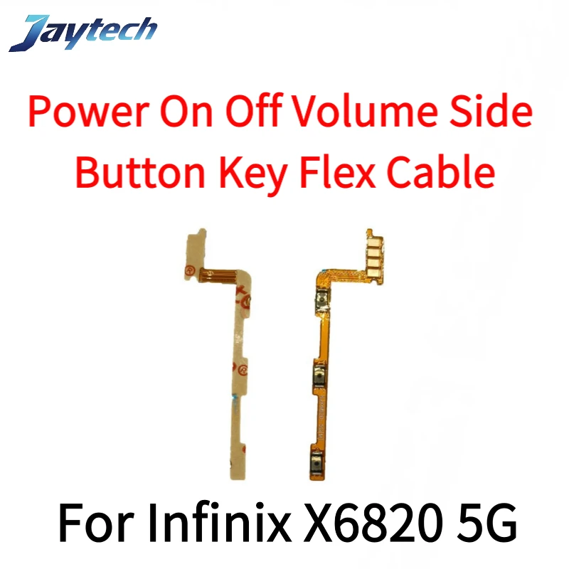 10 peças para infinix x680 x687 x689 x6810 x6811 x6812 x6815 x6815c x6817 x6820 5g botão de volume interruptor liga/desliga flex
