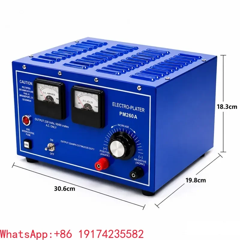 30A Jewelry Plating Machine - High Power Gold & Rose Gold Electroplating Rectifier for Jewelry Making