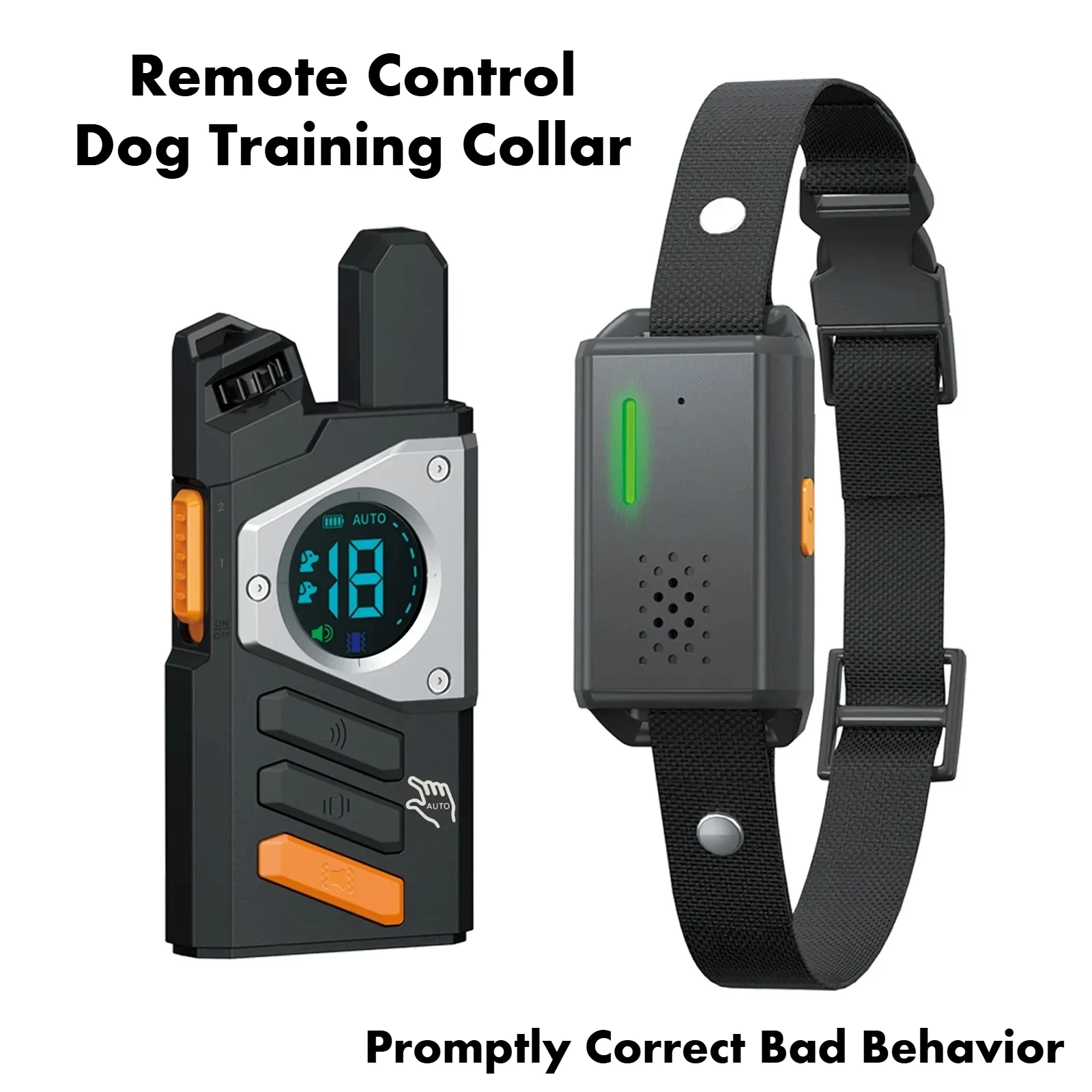 

Long Distance Remote Control Dog Training Collar Smart Waterproof Rechargeable Trainer for Dogs