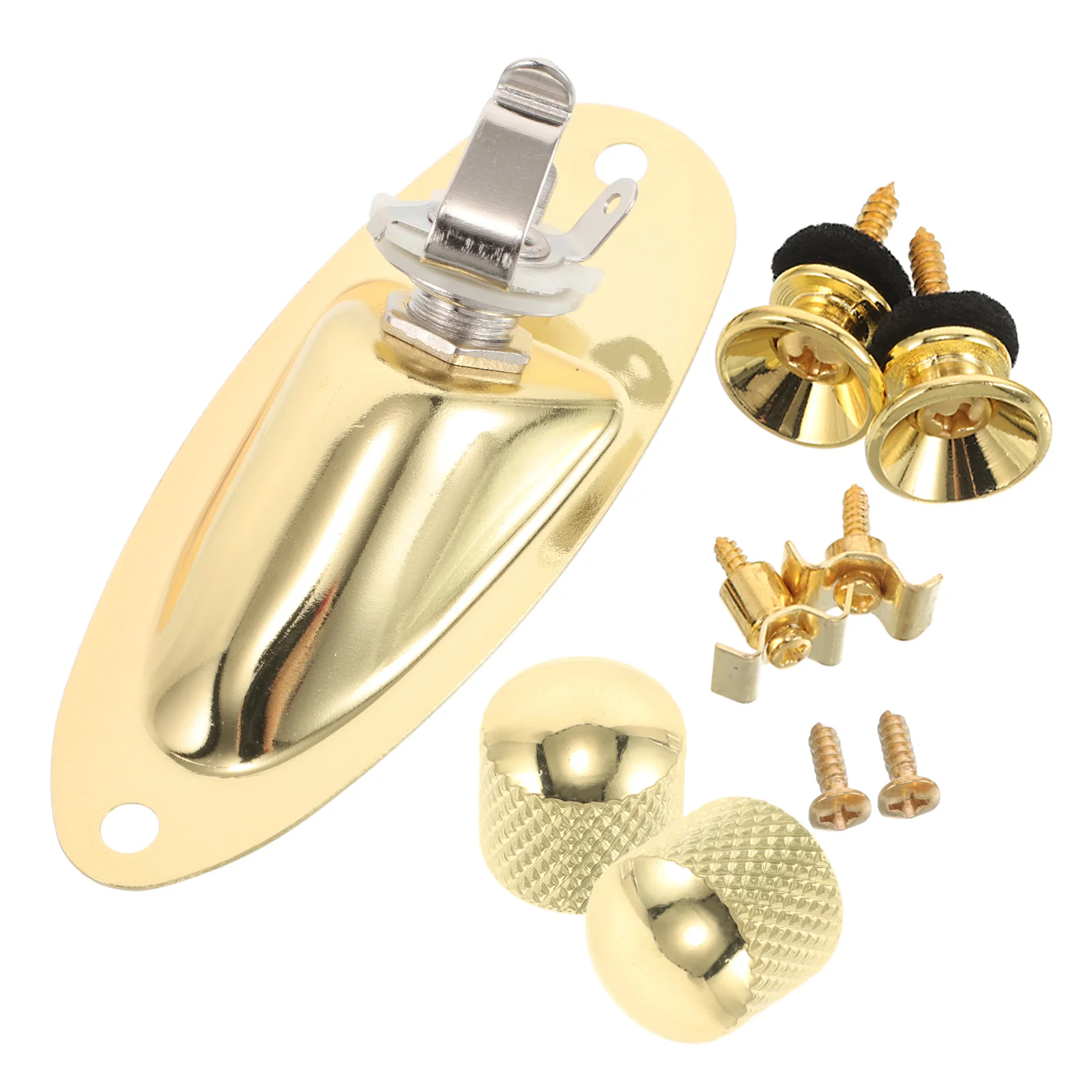 

Guitar Accessories Button End Pin Socket Tuners Input Jack Metal Electric Strap Locks