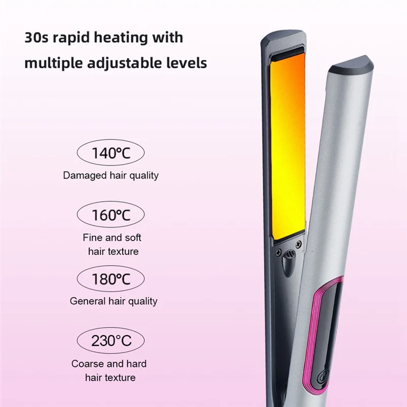 

2 In 1 Hair Straightener And Curler For Styling Flat Iron Hairdressing Tools-A77G