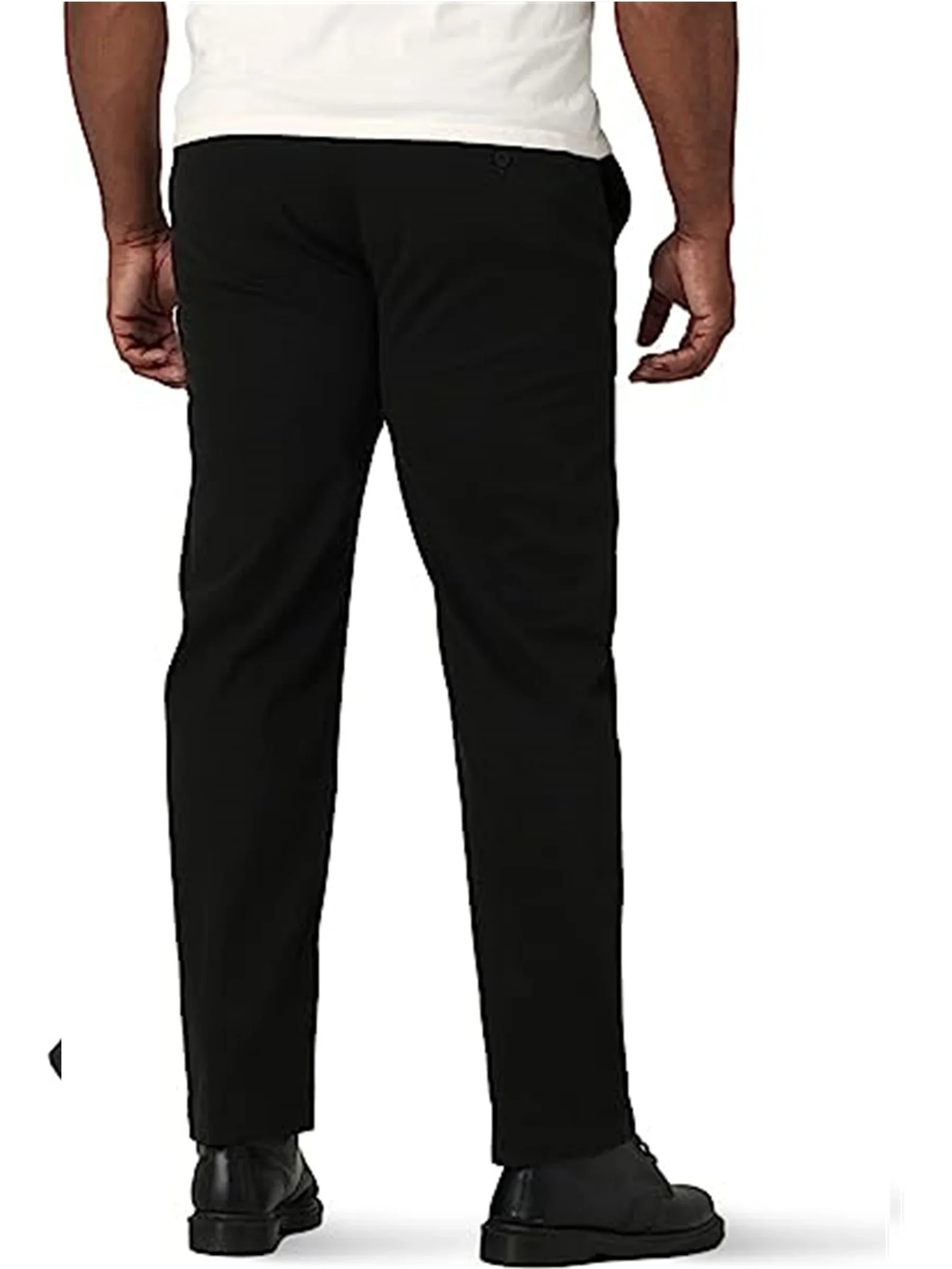 Black Fashion Mid Waist Pockets Zipper All-match Business Pants Men's Spring and Summer New Oversized Solid Color Casual Pants