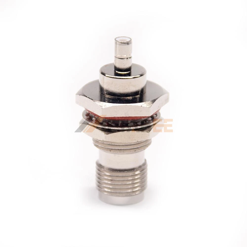 TNC Female Bulkhead to SMB Female Adapter IP60 Waterproof Straight  Coaxial Connector 50 Ohm for Microwave