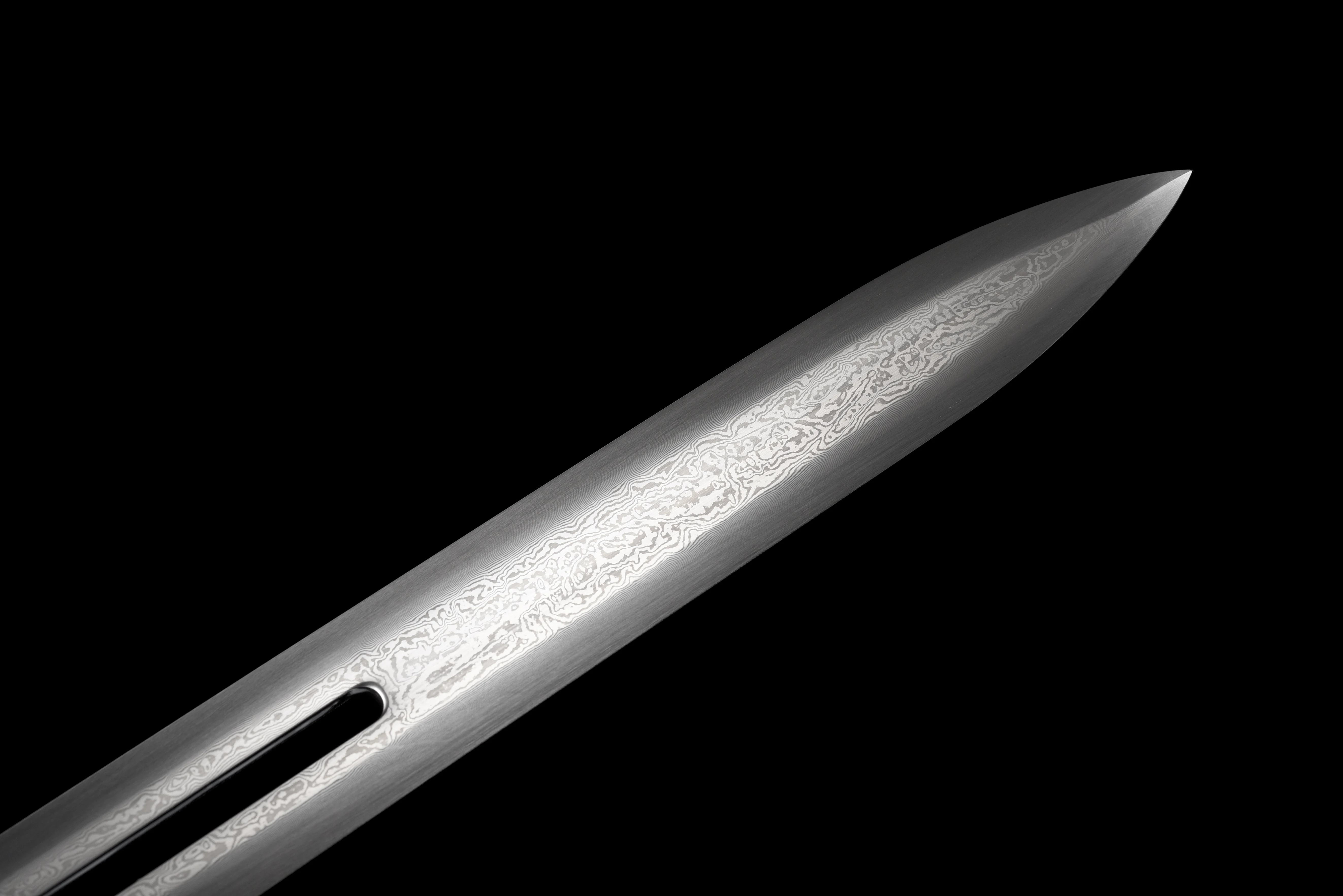 105cm Chinese emperor Dragon King Sword katana, a handforged and hollowed-out sharp blade samurai sword made of Damascus steel