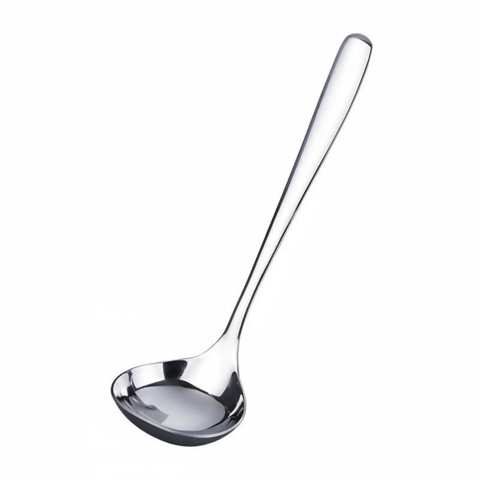 Stainless Steel Spoon Large Head Kitchen Ladle Mirror Finish Cooking Utensil for Everyday Meal Serving