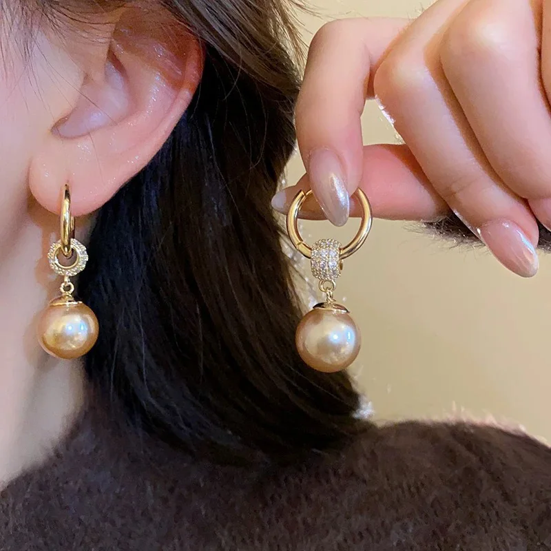 Elegant Exquisite Pendant Earrings Inspired By Imitation Pearls Are The Best Choice for Women's Jewelry Gifts on Valentine's Day