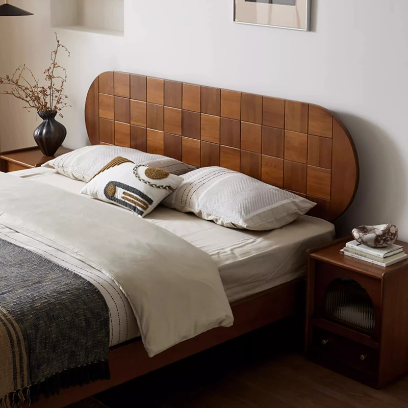 

Bed medieval solid wood 1.8 meters double ribsframe bedroom storage box bed furniture