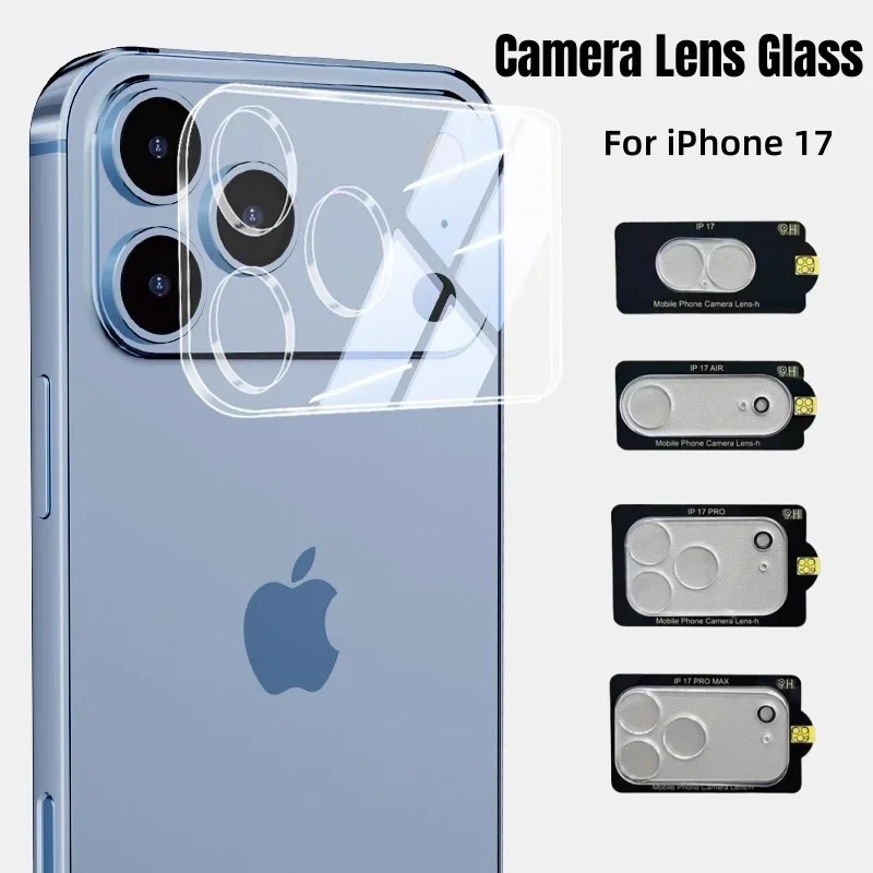 

1Pcs New Style HD Clear Camera Lens Glass For IPhone 17 16 Pro Max 17 Air 16plus Back Lens Cover Glass Protective Cap