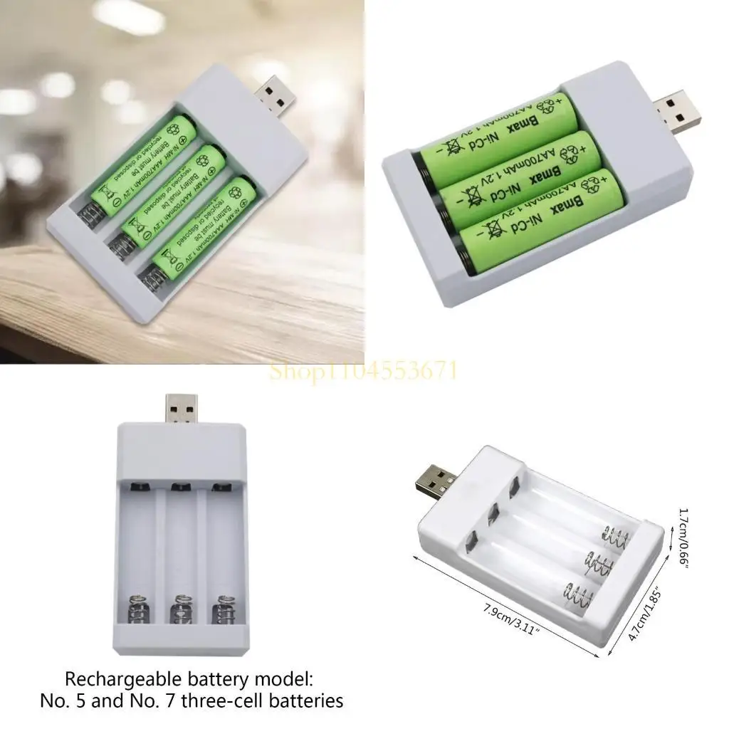 Best Seller 1.2V 3 Slots AA/AAA High Quality Universal Rechargeable Battery