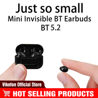 New mini headset bluetooth 5.2TWS invisible headset wireless touch game NFC invisible in-ear noise canceling sports headset