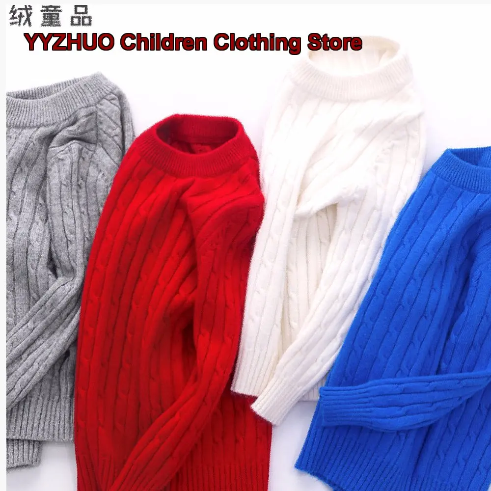 Girls Base Layer Top Kids Winter Solid Color Cashmere Thickened White