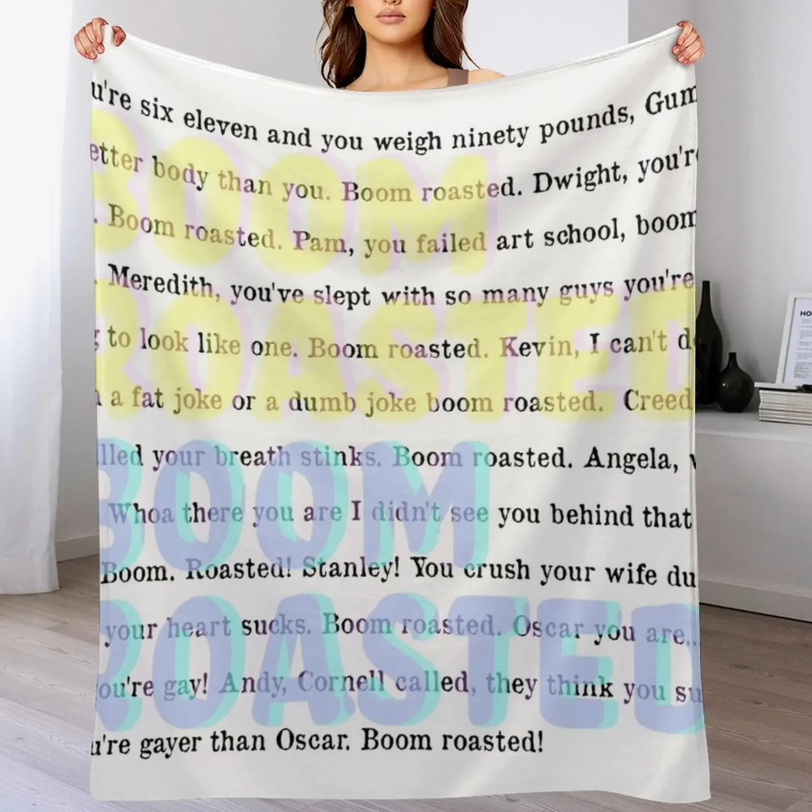 

boom roasted Throw Blanket Machine Washable Soft Warm Blanket