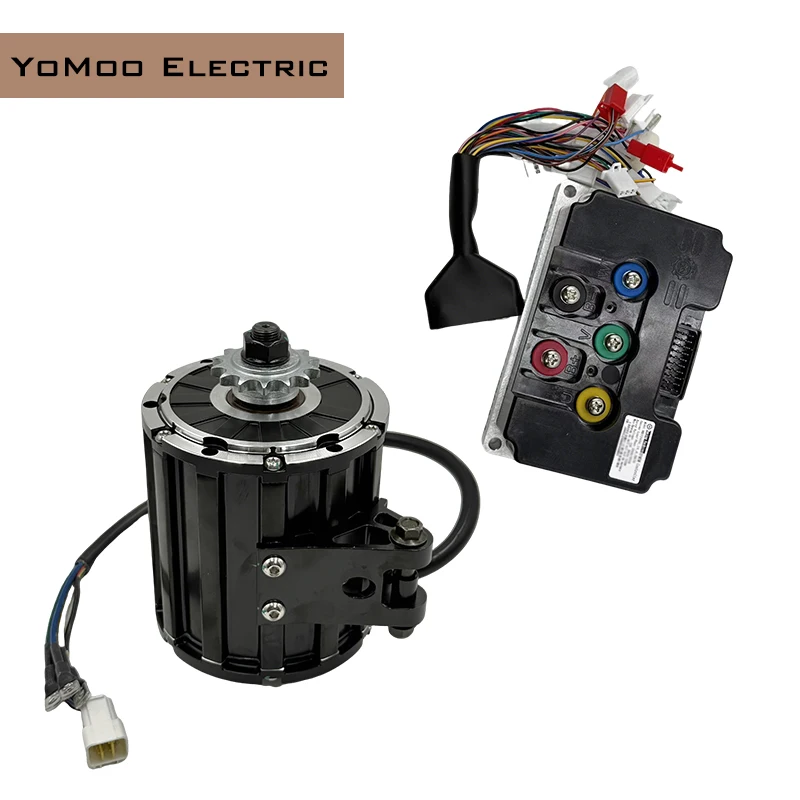 

QS120 2000 Вт 70H 4600 об/мин Холл PMSM Средний приводной двигатель с контроллером Fardriver ND72340 для электрических мопедов мотоцикла