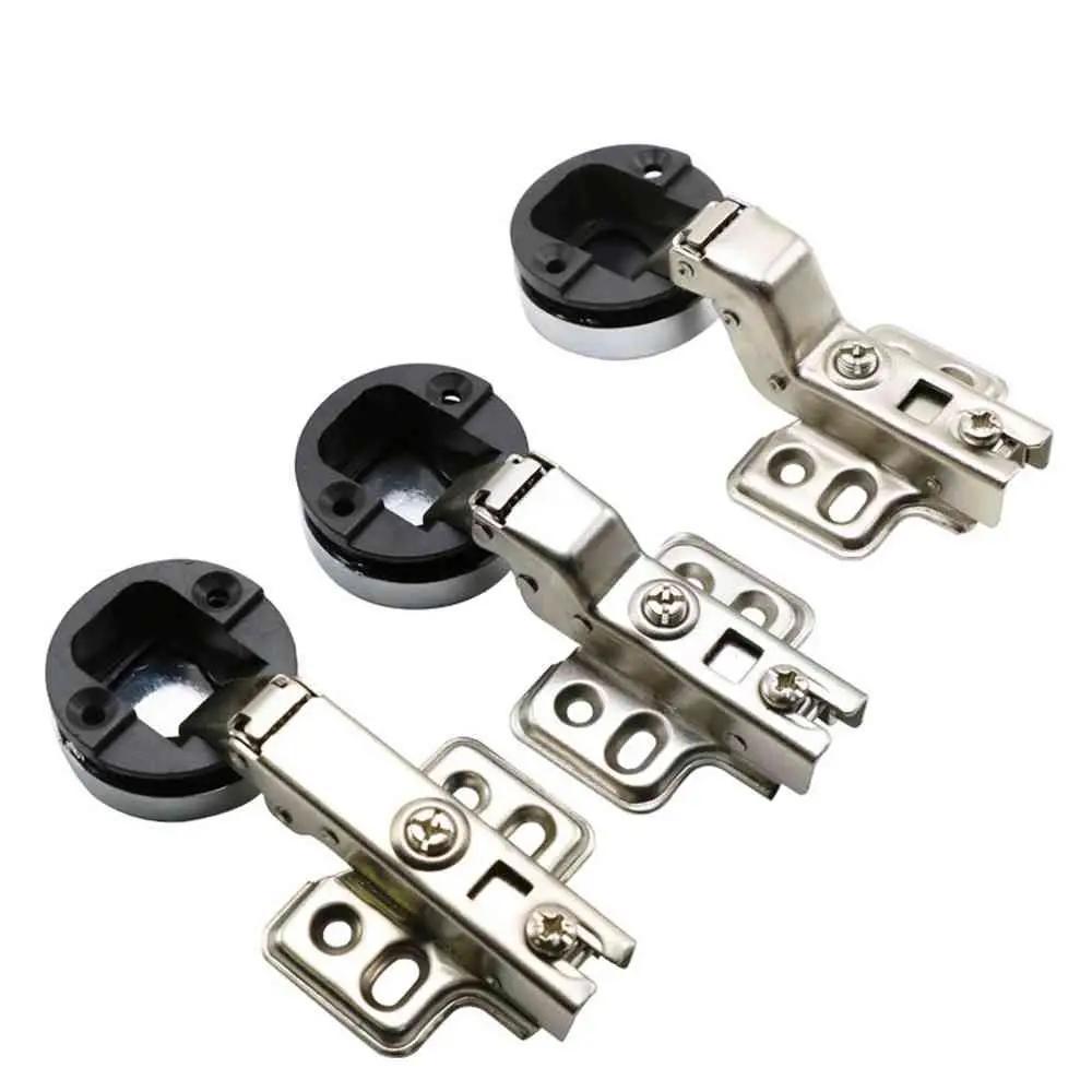 2PCS Interior No Hole Connector Glass Door Hinge Useful Window Accessories Furniture Supplies Cabinet  Hinge Clip