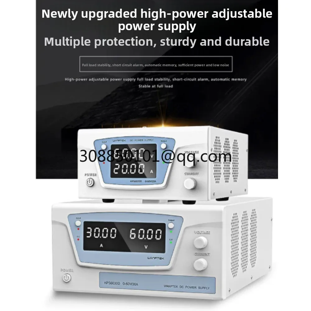 High power adjustable stabilized power supply 0-300V100V60V20A30A50A electroplating aging programmable control