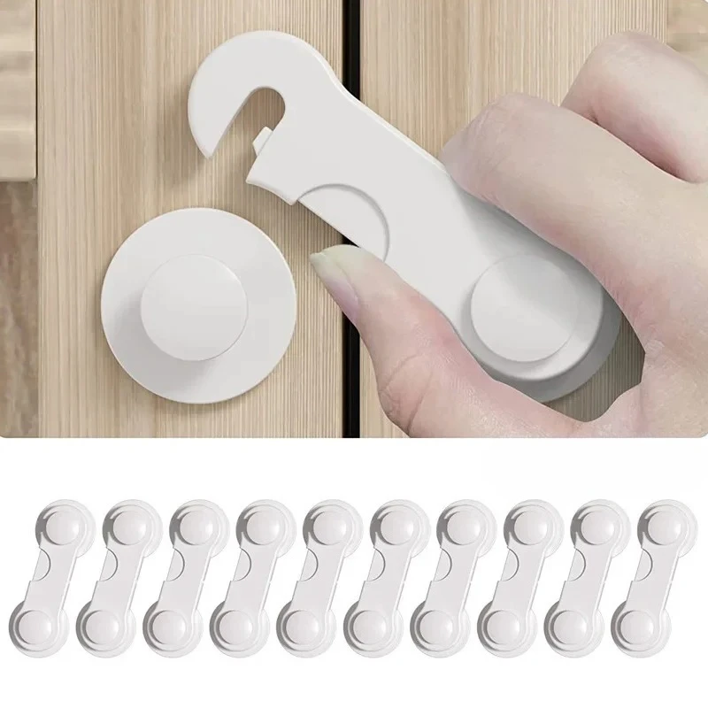 5pcs Children Security Protector Baby Care Multi-function Child Baby Safety Lock Cupboard Cabinet Door Drawer Safety Locks