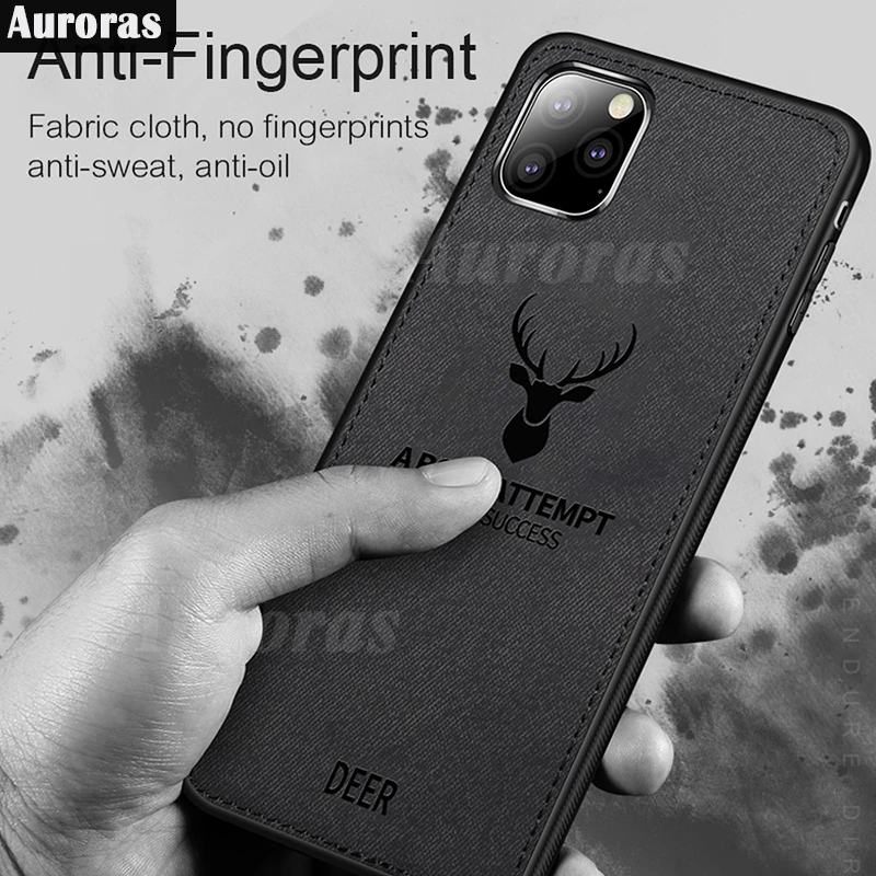 Auroras For Realme 12 Plus Cover Deer Pattern Cloth Texture 3D Elk Printing Soft Phone Case For Realme 12 Pro Plus + Shell - Image 4