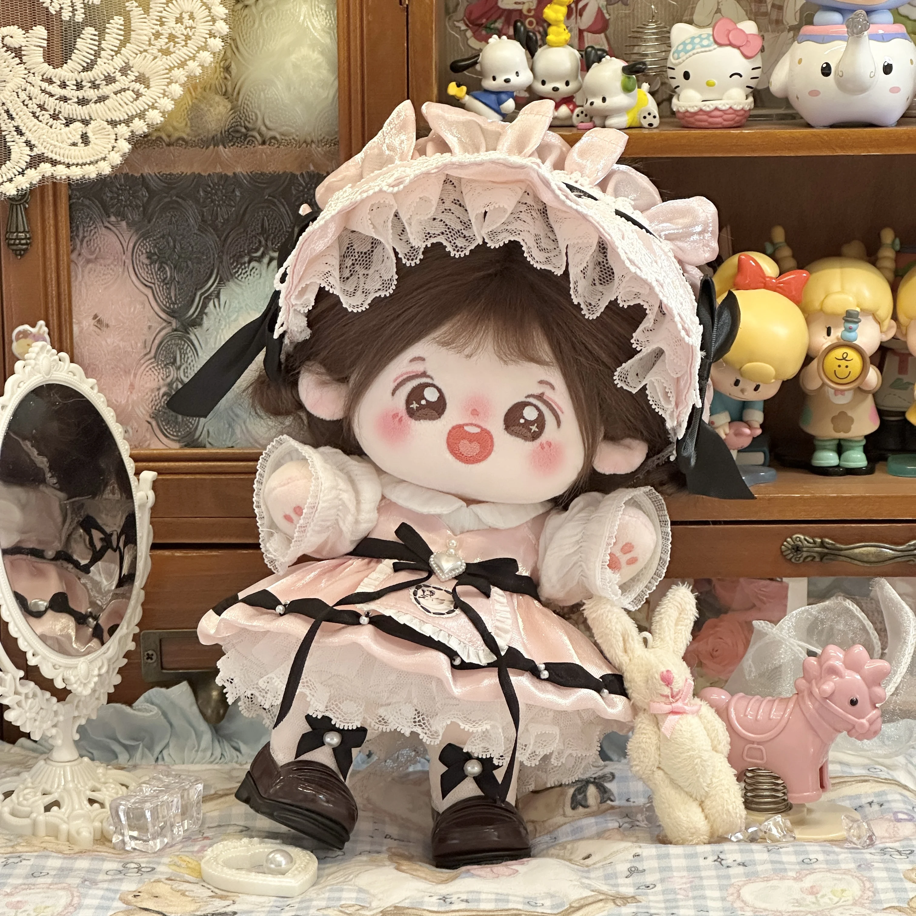 

Кукольное платье из газированной пены и хлопка Ojita, комплект кукольного платья 20 см, платье принцессы, милая кукольная одежда без куклы