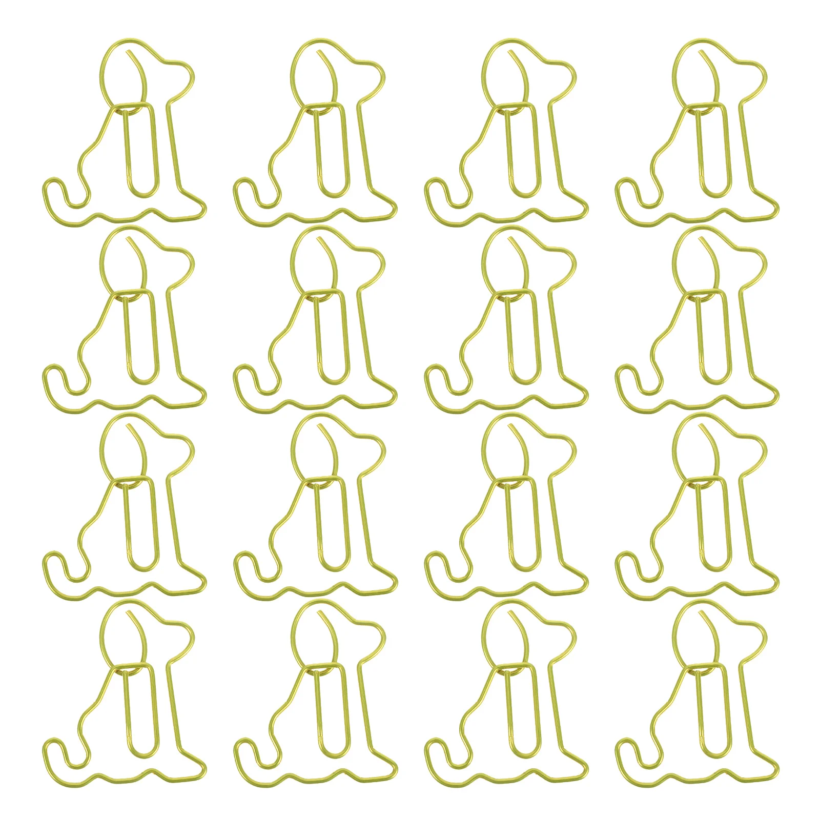 

50 Pcs Dog Paper Clip Clips Animal Shaped Cute Office Metal Bookmark Bookmarks Planner Cilps Decoration Decorative Paperclips