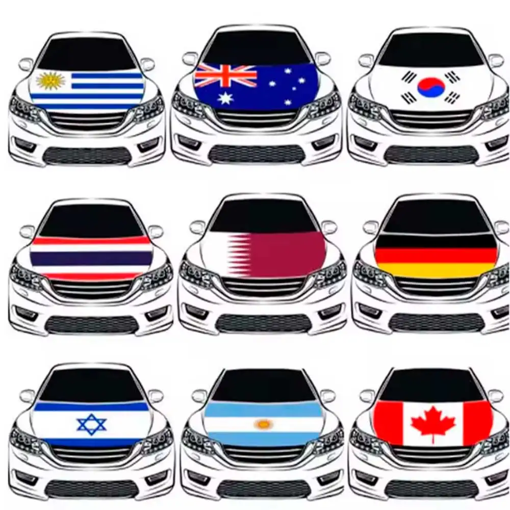 Personalized Custom Car Hood Cover Flag Engine Banner,Your Logo,Your Size with Vibrant Color Fade Resistant Truck Engine Flags