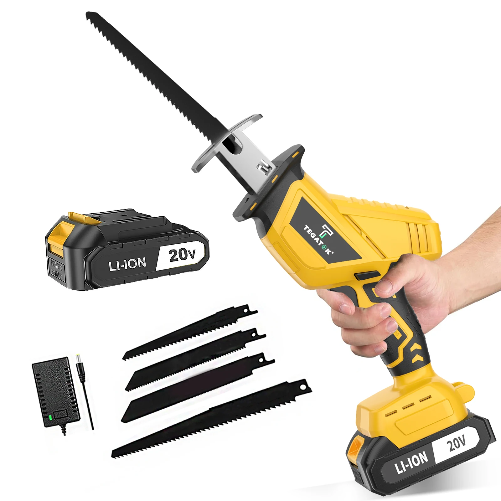 

Беспроводная сабельная пила, нож для лошади, режущий инструмент, домашний DIY деревянный металлический инструмент для резки труб из ПВХ, 20 В с батареей